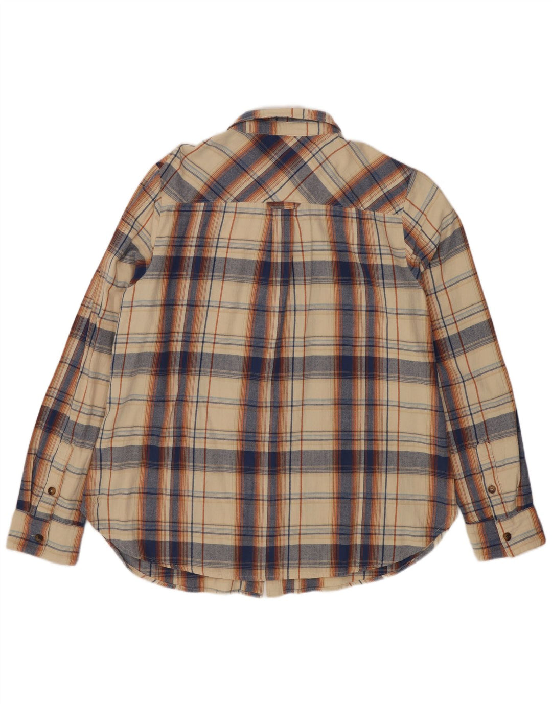 Camicia di flanella da donna Fat Face UK 14 Cotone a quadri beige grande
