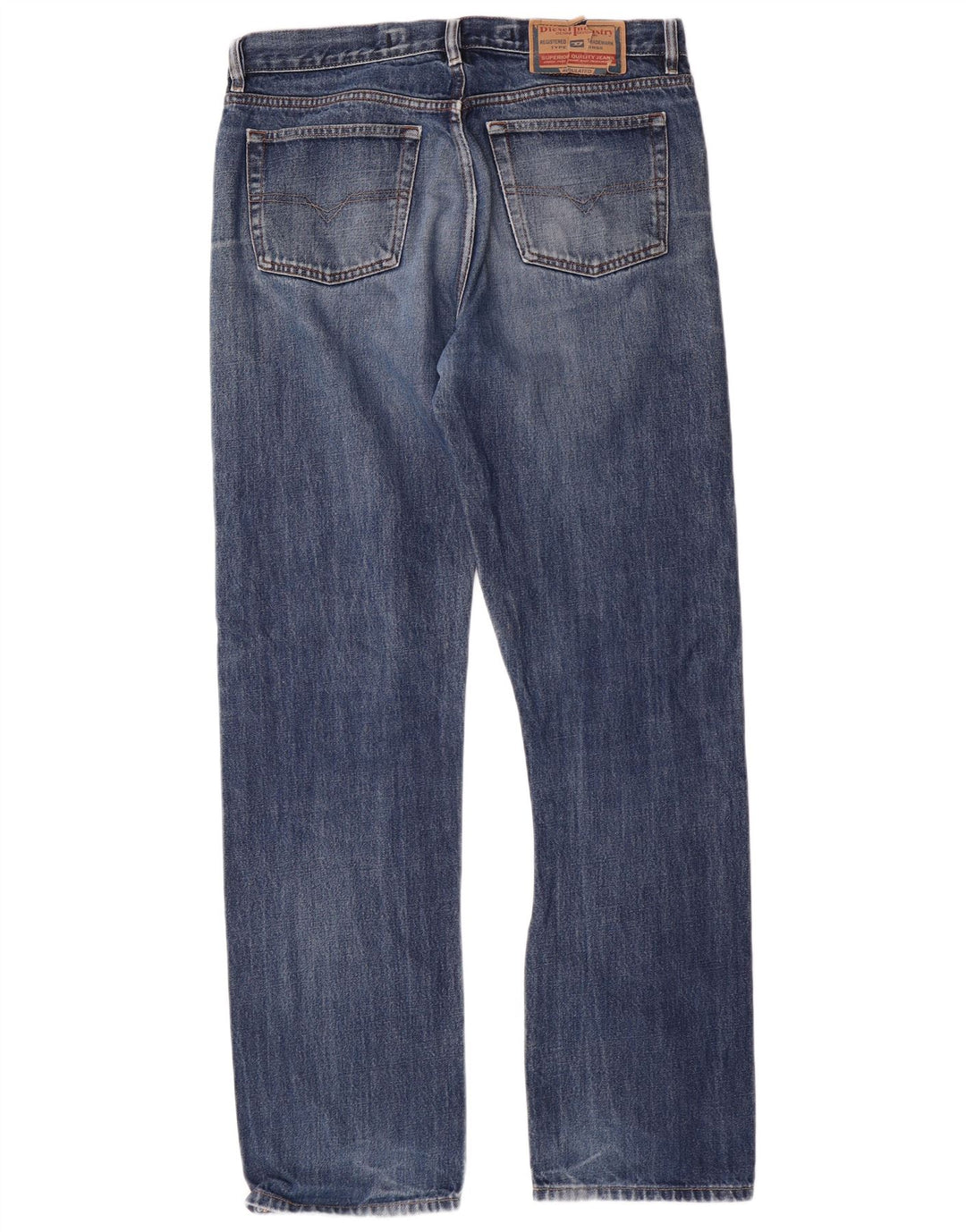 Jeans dritti da uomo DIESEL W34 L33 cotone blu classico