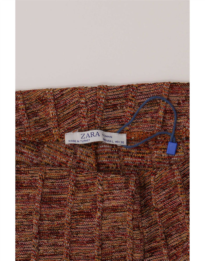 Pantaloni da tuta Zara da donna Capri UK 14 grandi chiazzati multicolori
