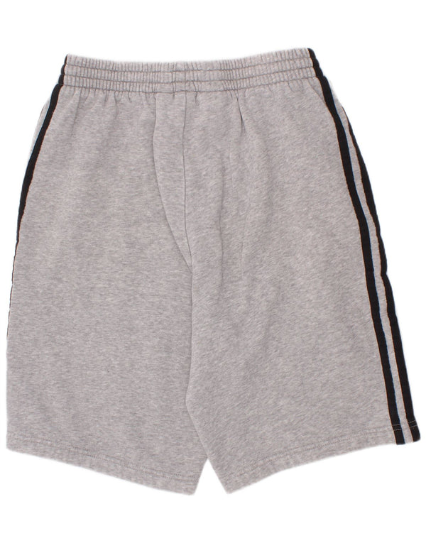 Pantaloncini sportivi Adidas da bambino 13-14 anni in cotone grigio screziato