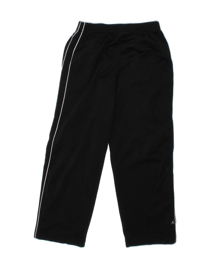 JORDAN Boys Tracksuit Trousers 6-7 Years  Black Polyester Vintage Jordan and Second-Hand Jordan from Messina Hembry 