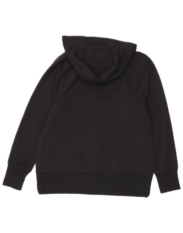 Felpa con cappuccio e zip Nike Dri Fit da uomo piccola nera