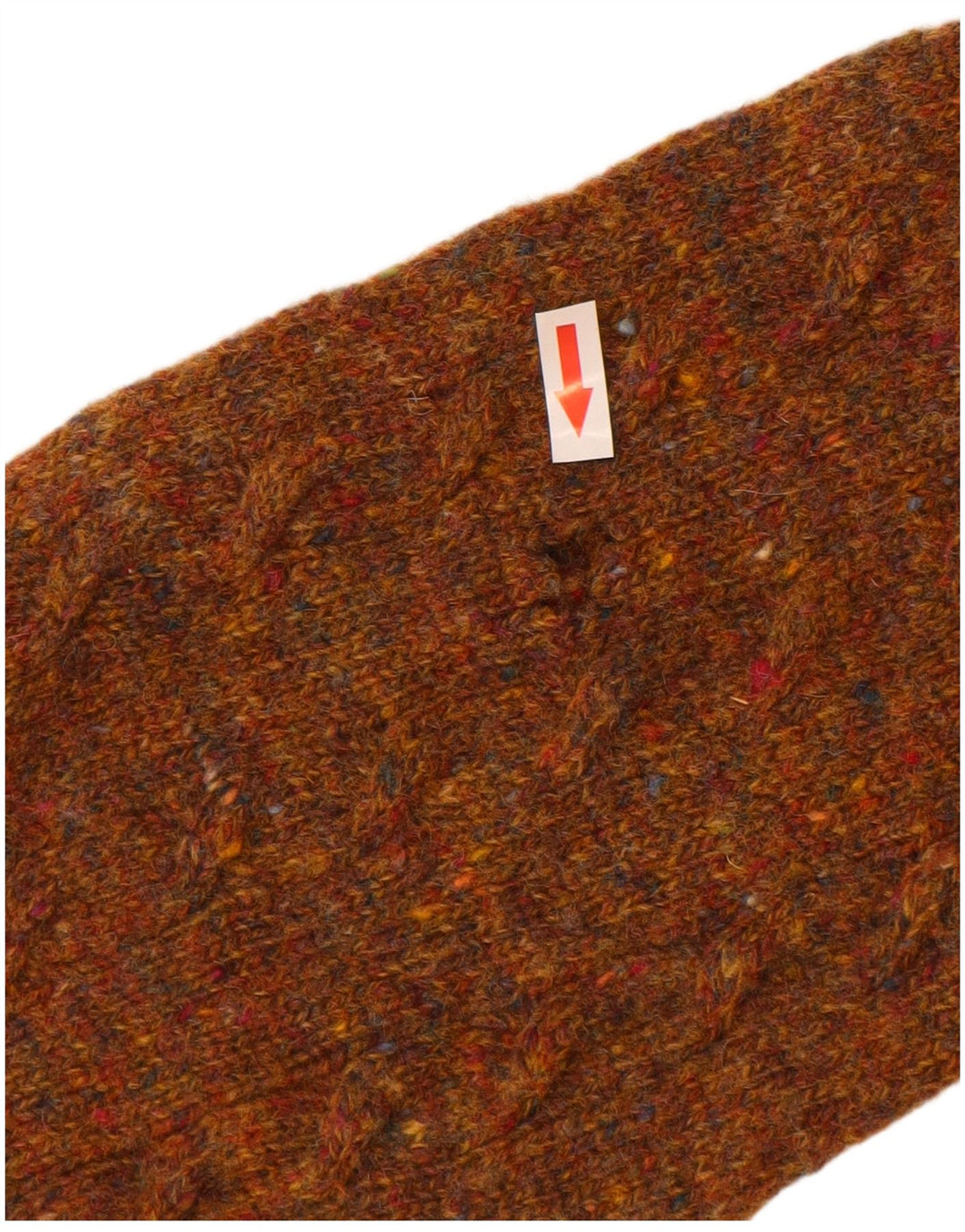 Maglione cardigan da uomo Benetton IT 50 Lana vergine screziata marrone medio