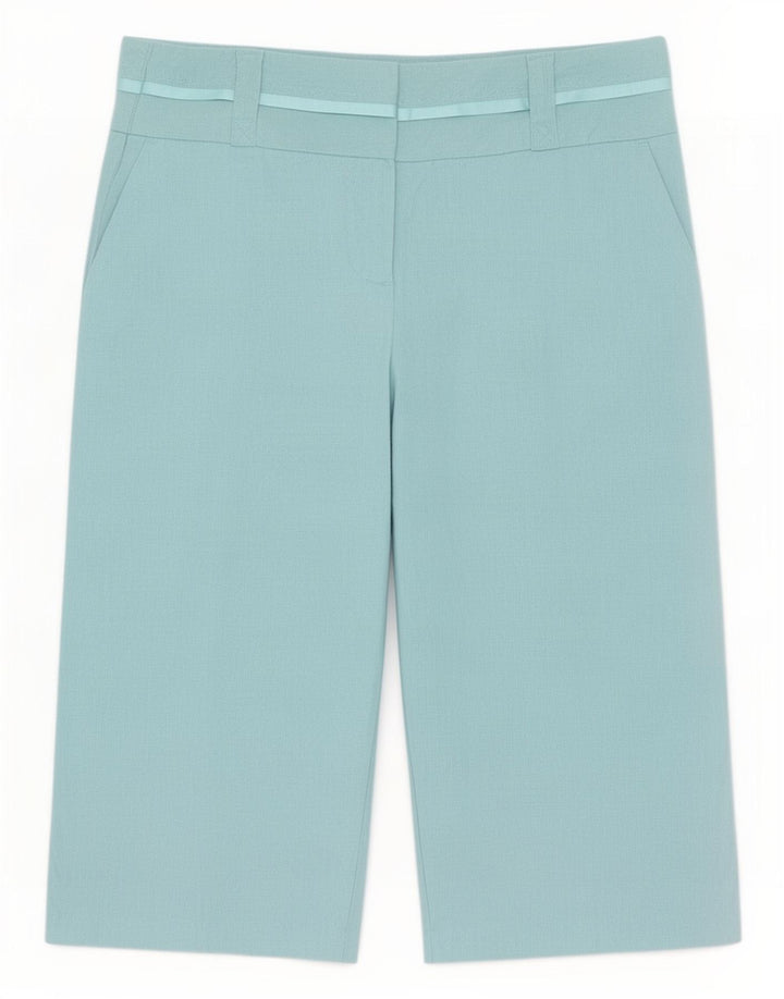 Bermuda da donna Marks & Spencer UK 12 medio W30 lino blu