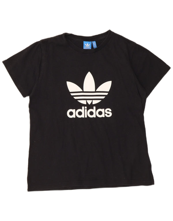 T-shirt grafica da uomo ADIDAS Top in cotone nero medio