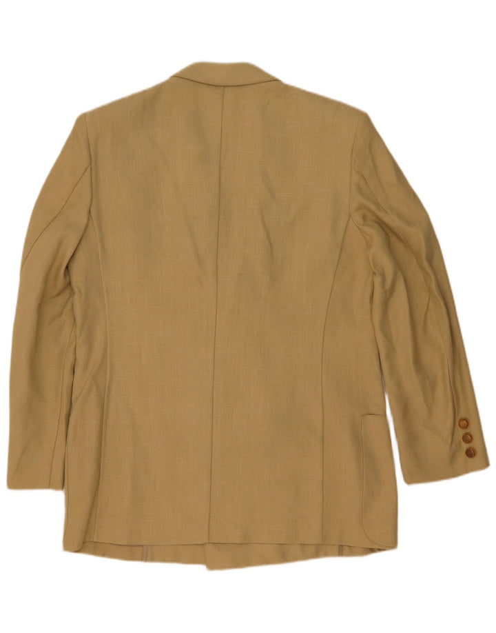 Giacca blazer doppiopetto vintage da uomo UK 44 2XL Beige