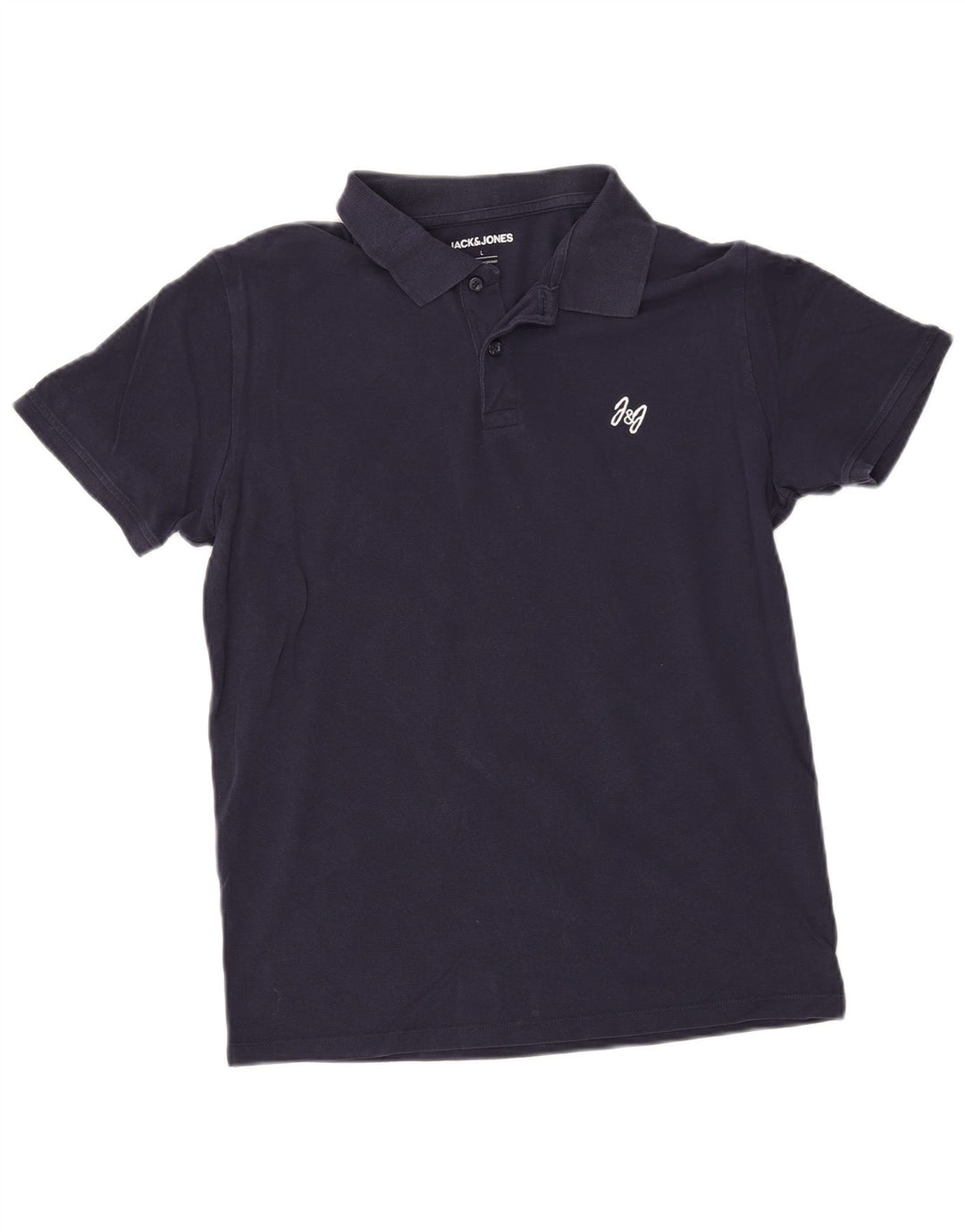 Polo da uomo Jack & Jones grande in cotone blu navy