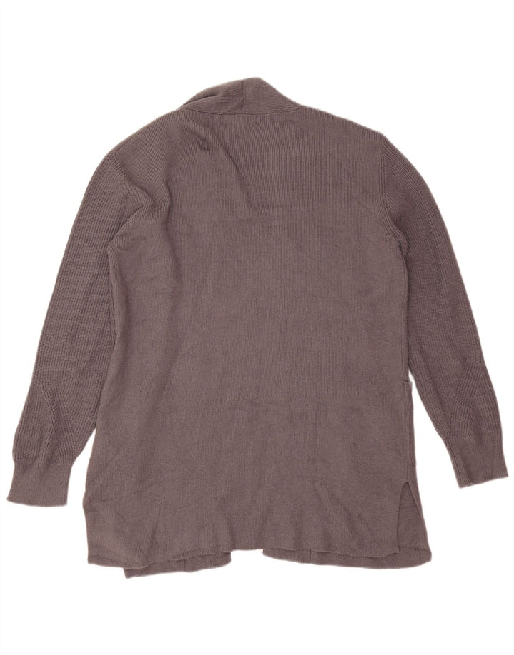 Maglione cardigan aperto lungo da donna Marks & Spencer UK 12 Grigio medio