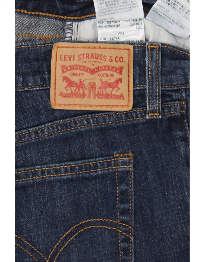LEVI'S Womens Slim Jeans W29 L29 Blue Cotton Vintage Levi's and Second-Hand Levi's from Messina Hembry 