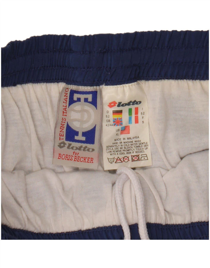 Pantaloni da tuta da uomo LOTTO UK 42/44 XL Poliestere blu navy