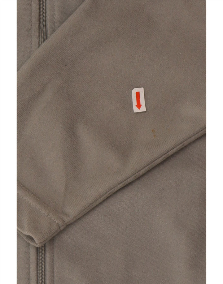 Giacca da tuta da uomo Kappa in poliestere color block grigio medio