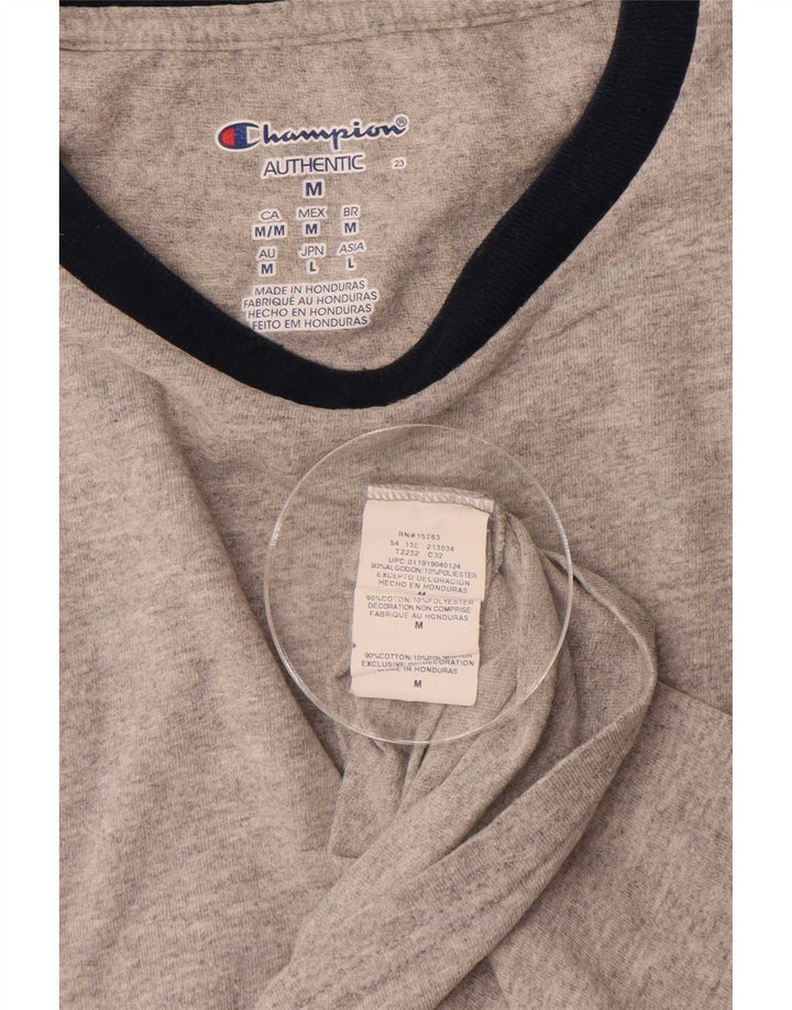 T-shirt da uomo Champion Top in cotone mélange grigio medio
