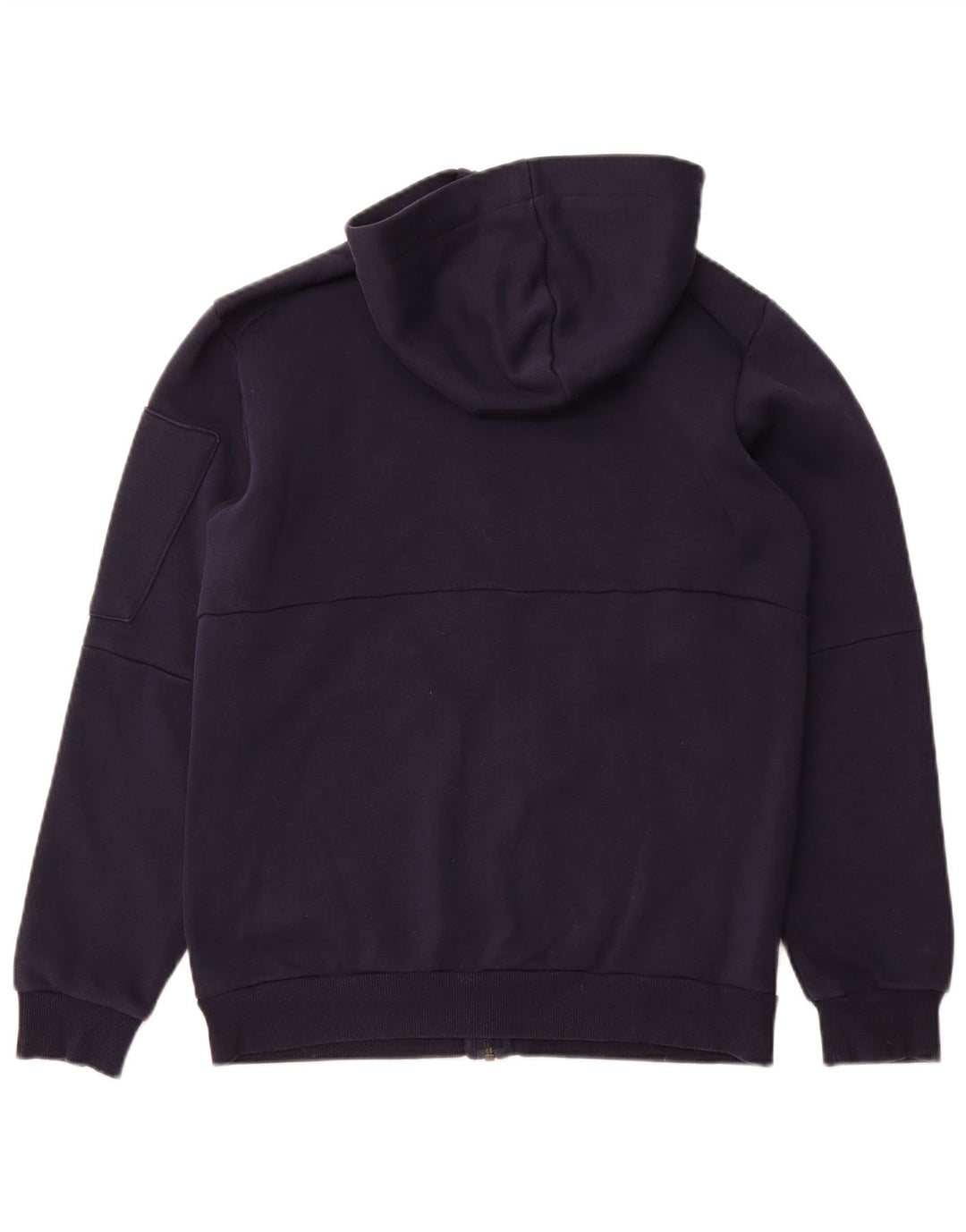 Maglione con cappuccio e zip da uomo ADIDAS piccolo in cotone blu navy