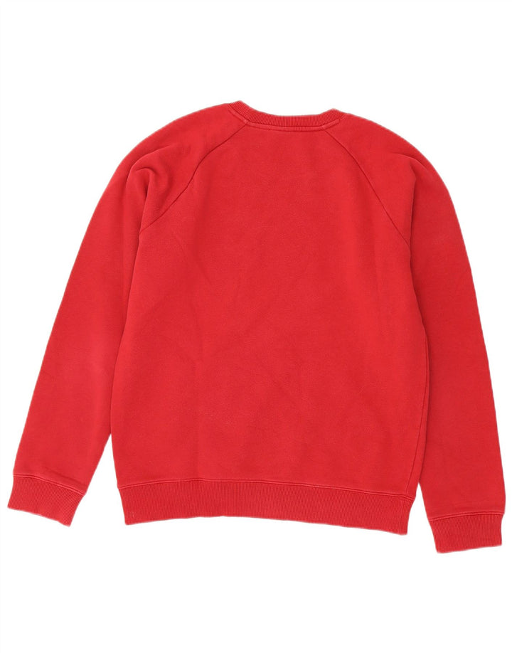 Felpa grafica da uomo Lacoste, taglia 4, cotone rosso medio