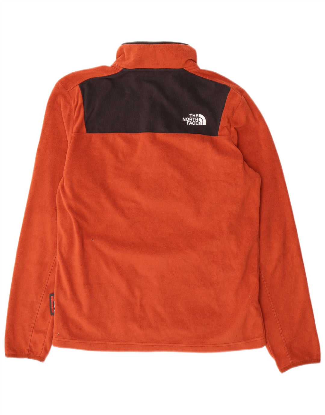 Maglione in pile da uomo The North Face con bottone e collo piccolo color arancione
