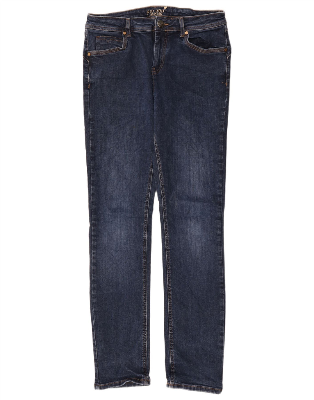 Jeans Marks & Spencer Per Una Slim da donna UK 12 Medium W32 L30 Blu Navy