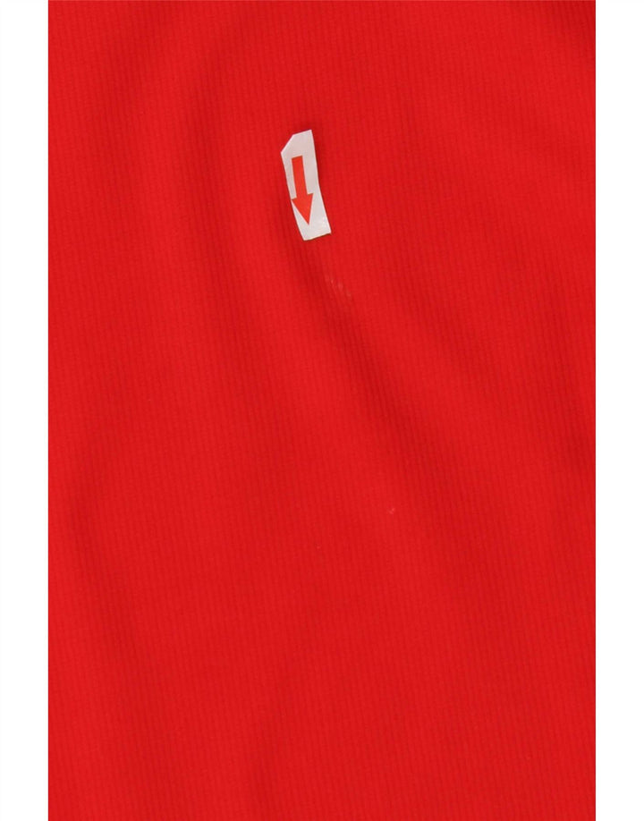 Polo grafica da uomo Hummel 2XL Poliestere color block rosso