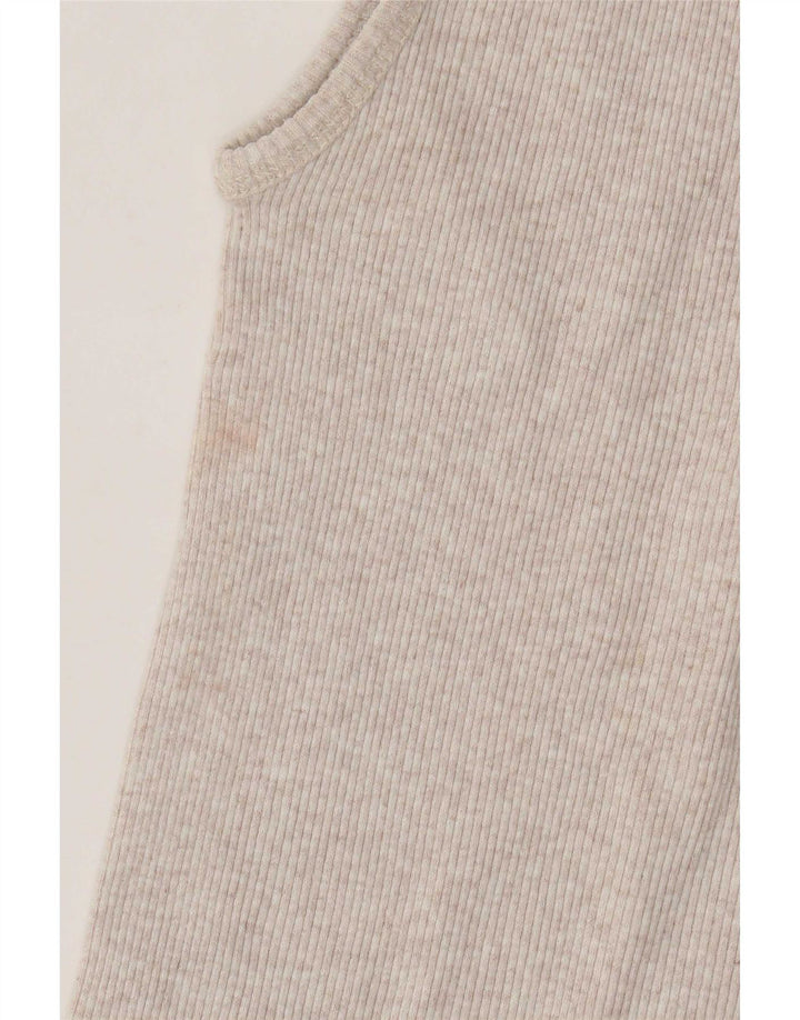 Canotta da donna Levi's UK 14 grande cotone screziato beige