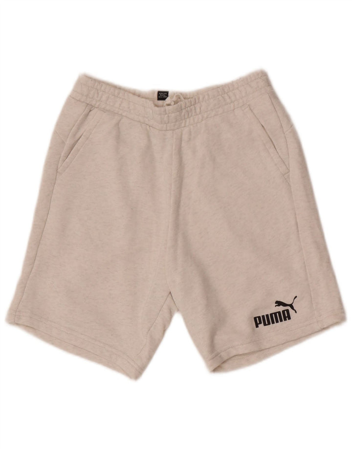 Pantaloncini sportivi Puma da ragazzo 11-12 anni in cotone grigio