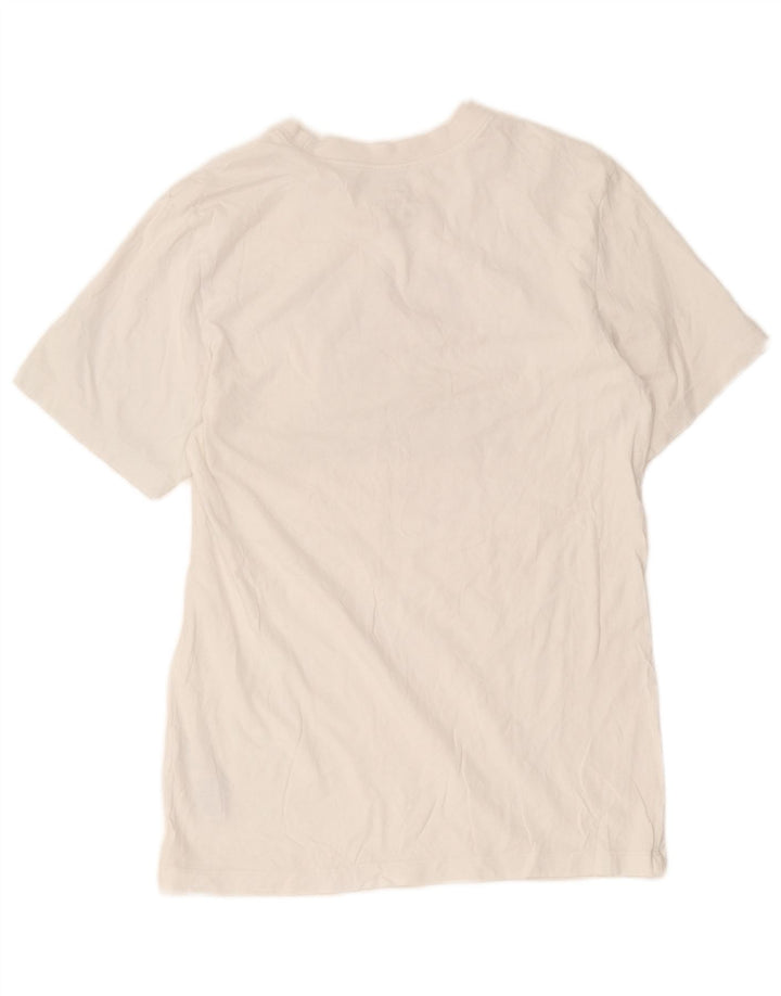 T-shirt grafica da uomo Nike Top Small in cotone bianco