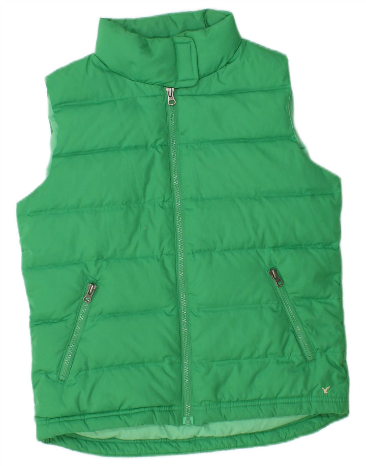 Gilet imbottito da donna American Eagle Outfitters UK 10 piccolo poliestere verde