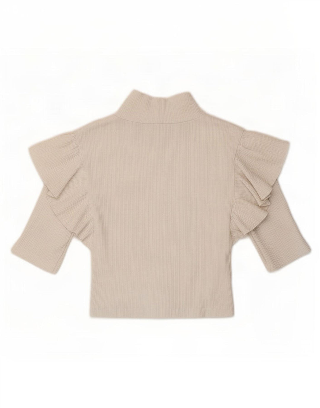 Top corto da donna Zara UK 8 piccolo bianco