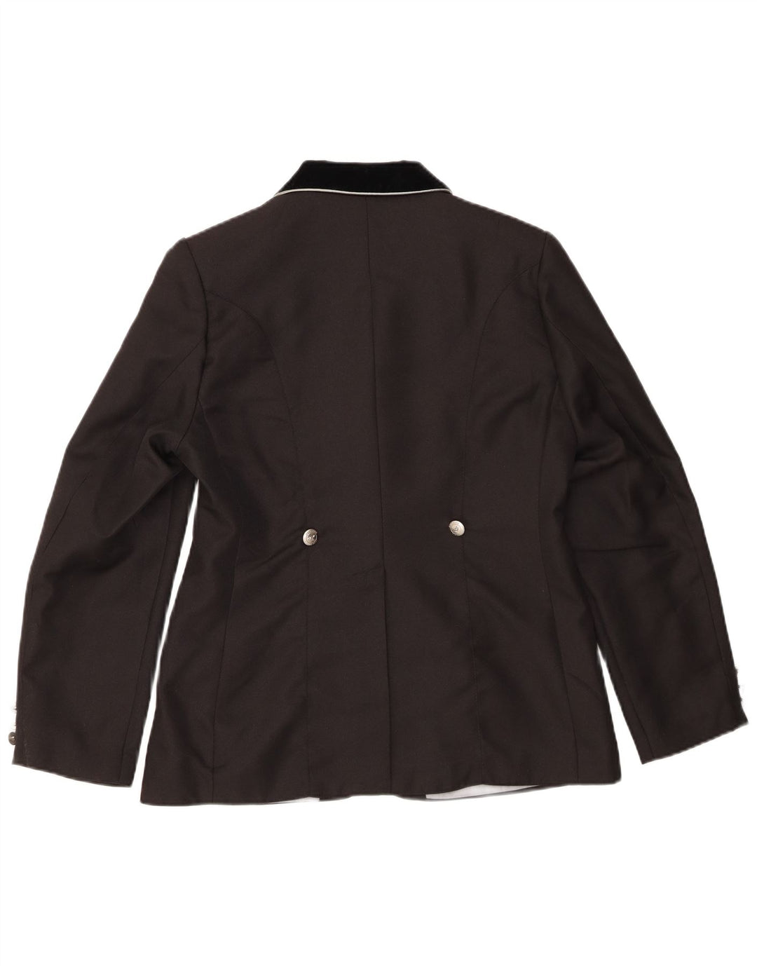 Giacca blazer vintage da donna a 3 bottoni EU 38 color block medio nero