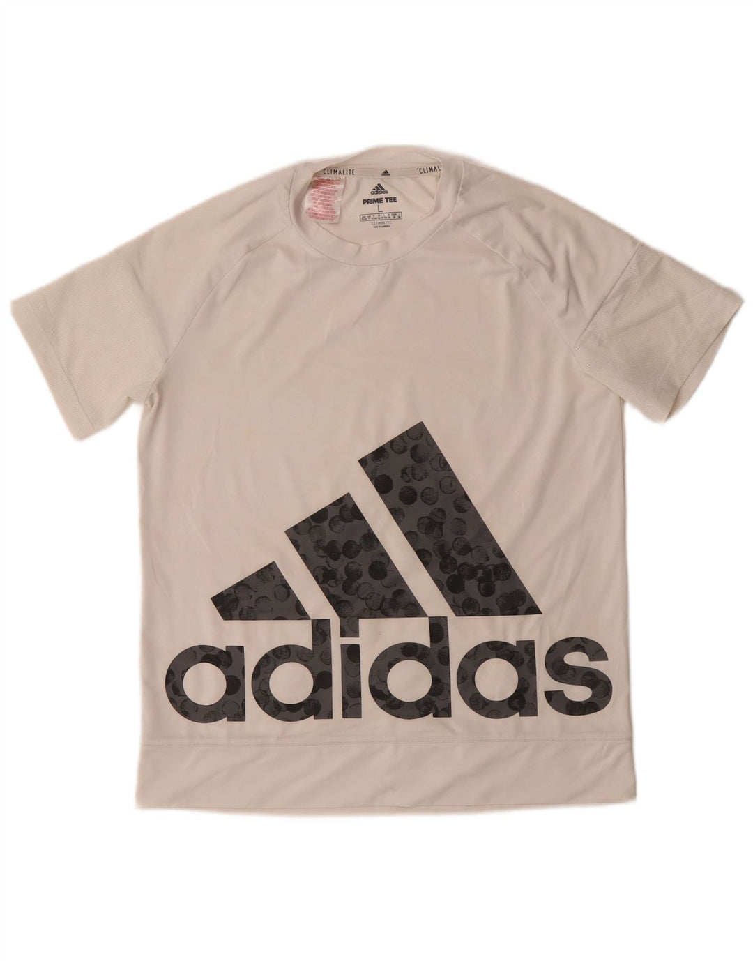 T-shirt grafica Adidas Climalite da ragazzo, 13-14 anni, grande, in poliestere bianco