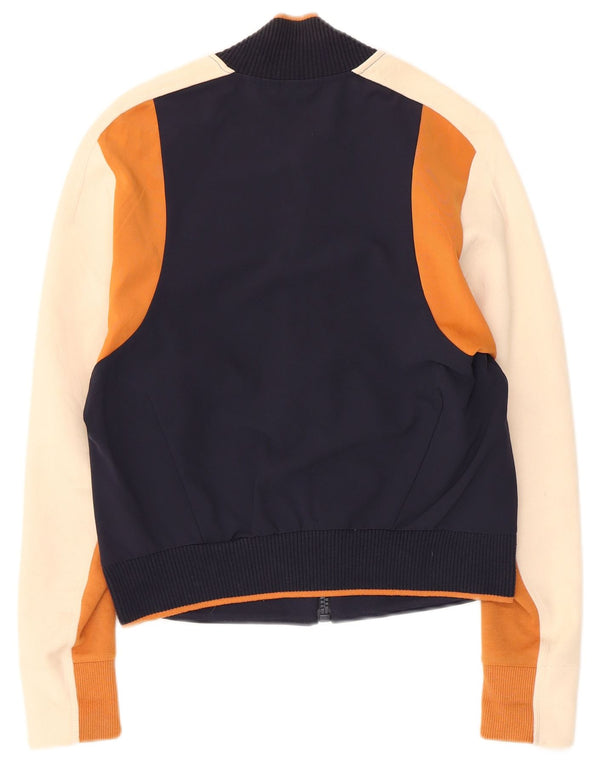 Giacca da ginnastica grafica da donna Adidas UK 4/6 XS Blu navy Colourblock