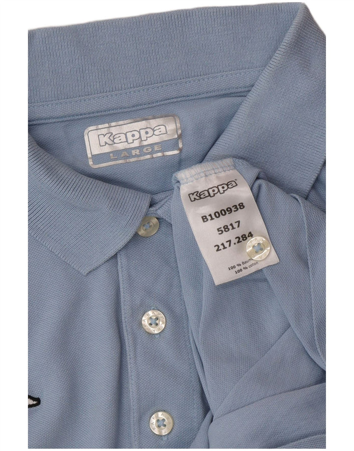 Polo Uomo KAPPA Large Blu Cotone
