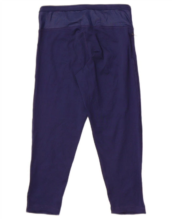 Adidas Donna Climacool Capri Leggings UK 4 XS Blu Navy Poliestere