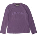 CHAMPION Girls Graphic Top Long Sleeve 7-8 Years Purple Cotton | Vintage Champion | Thrift | Second-Hand Champion | Used Clothing | Messina Hembry 