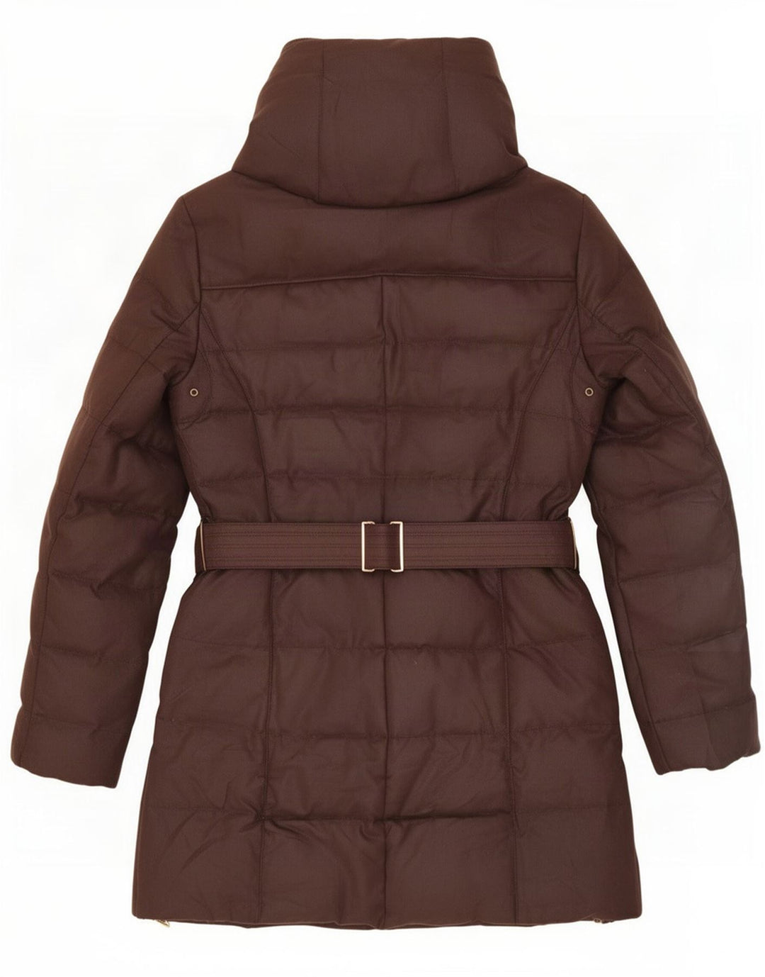 Cappotto imbottito con cappuccio da donna Zara UK 14 grande marrone