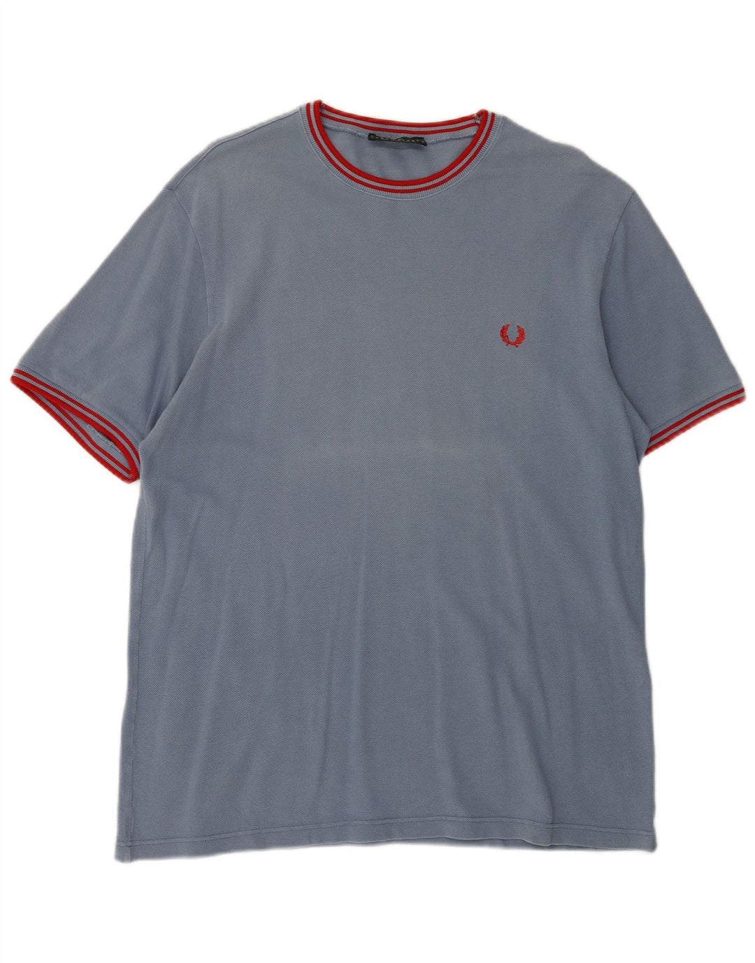 FRED PERRY T-shirt da uomo Top grande in cotone blu