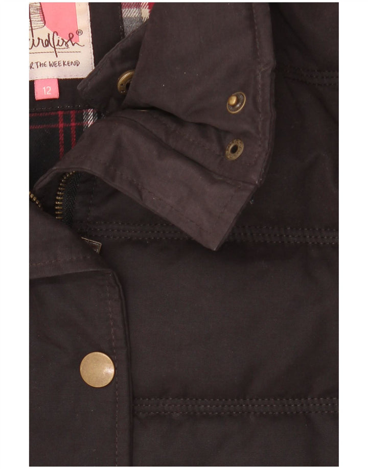 Giacca imbottita da donna Weird Fish UK 12 poliestere nero medio