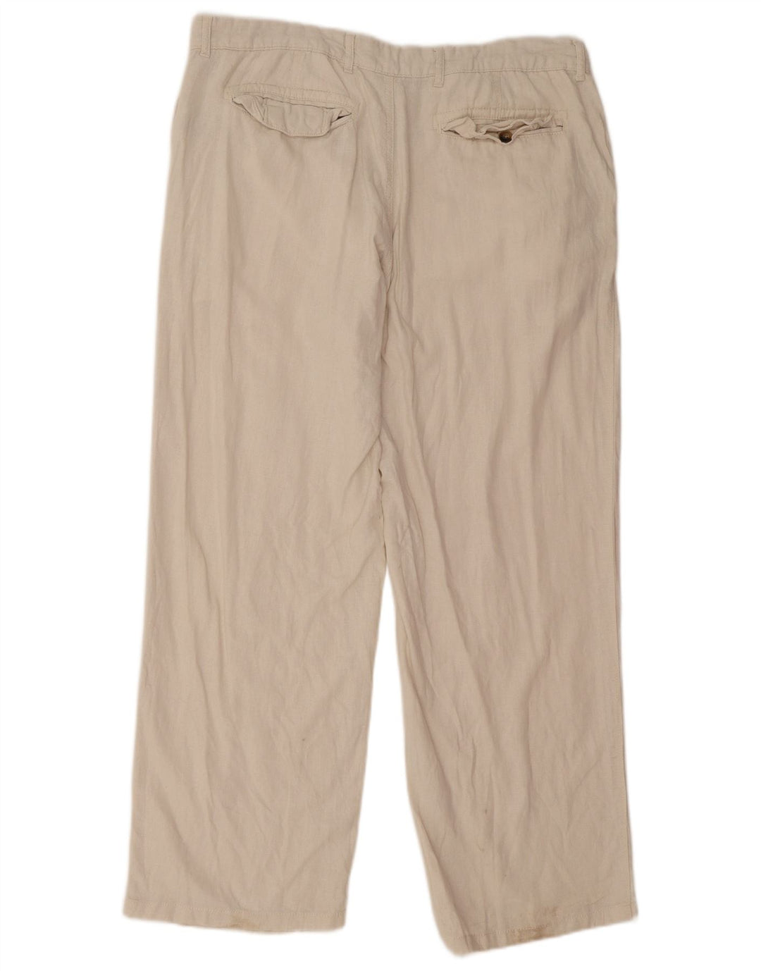 Pantaloni chino regolari dritti da uomo Marks & Spencer W38 L31 bianco sporco