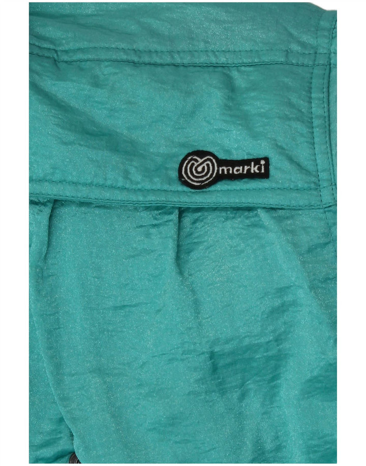 Tuta da sci vintage da donna IT 44 media turchese poliammide retrò