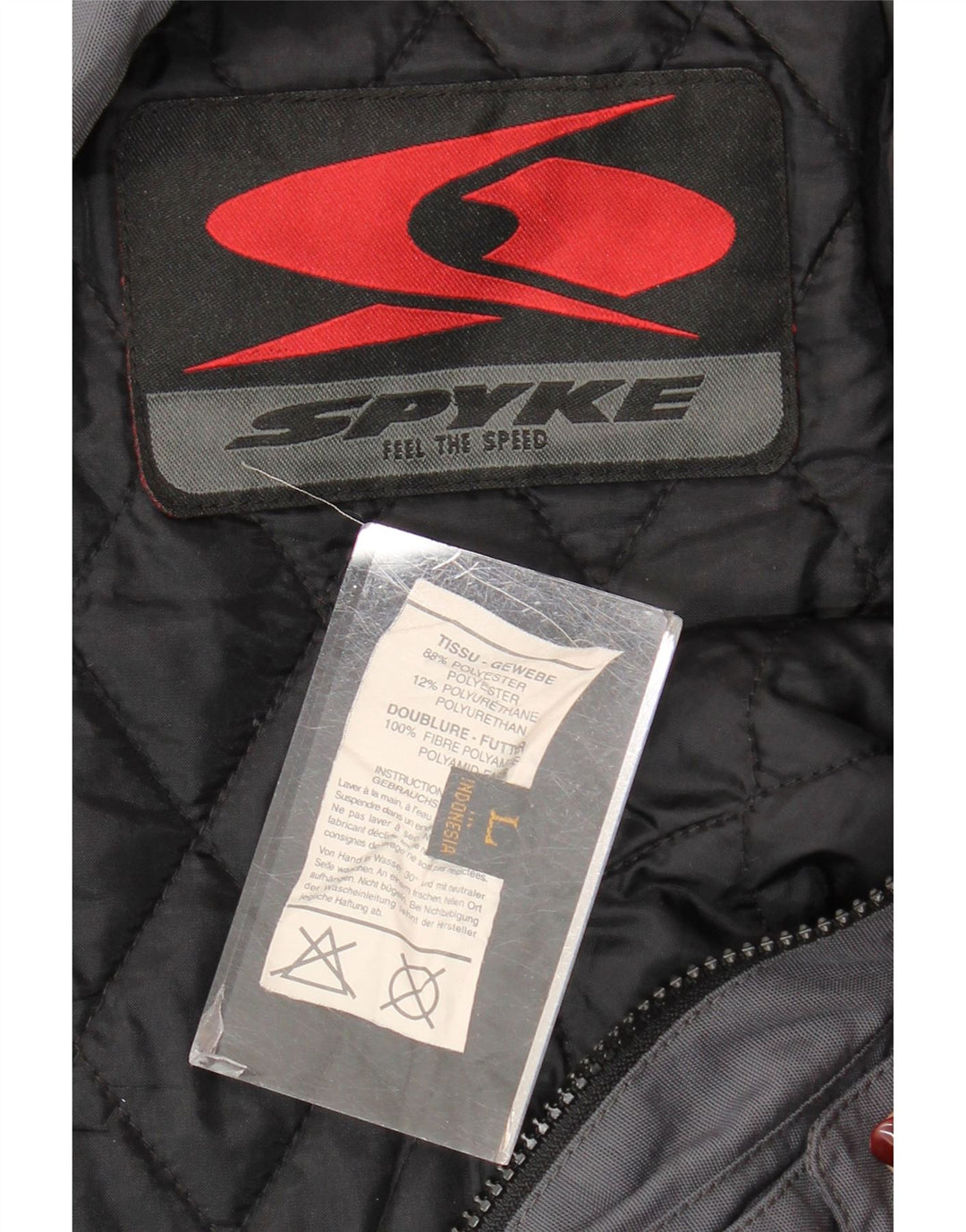 Giacca da pilota da uomo Spyke UK 40 Large in poliestere grigio