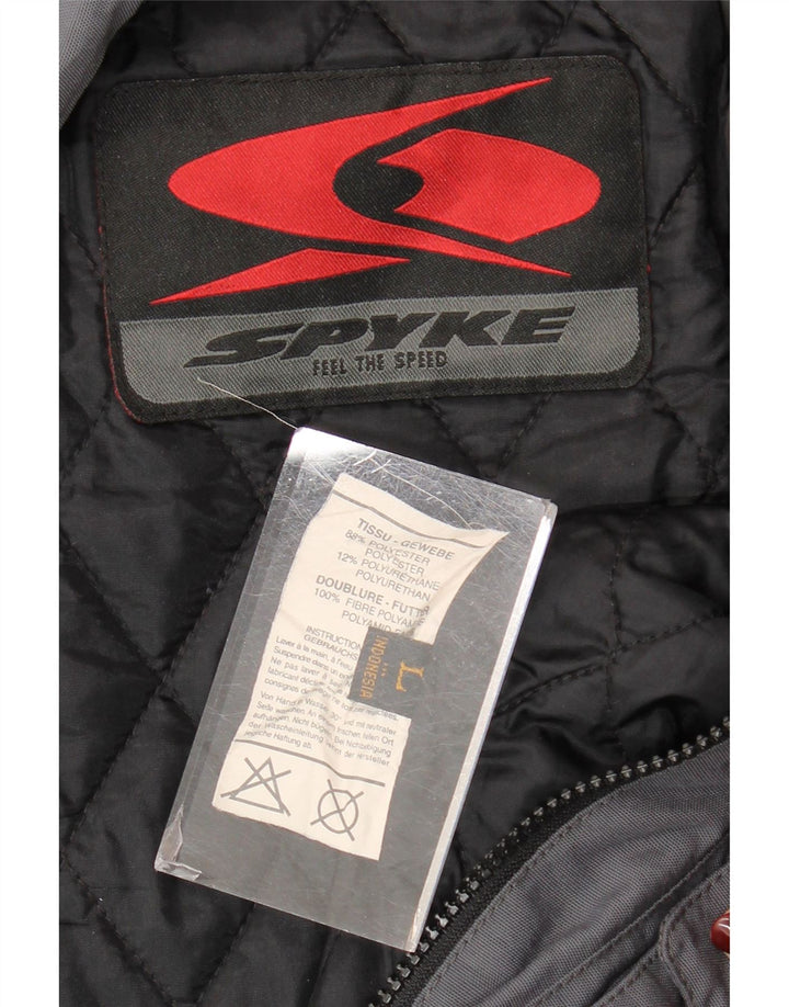 Giacca da pilota da uomo Spyke UK 40 Large in poliestere grigio
