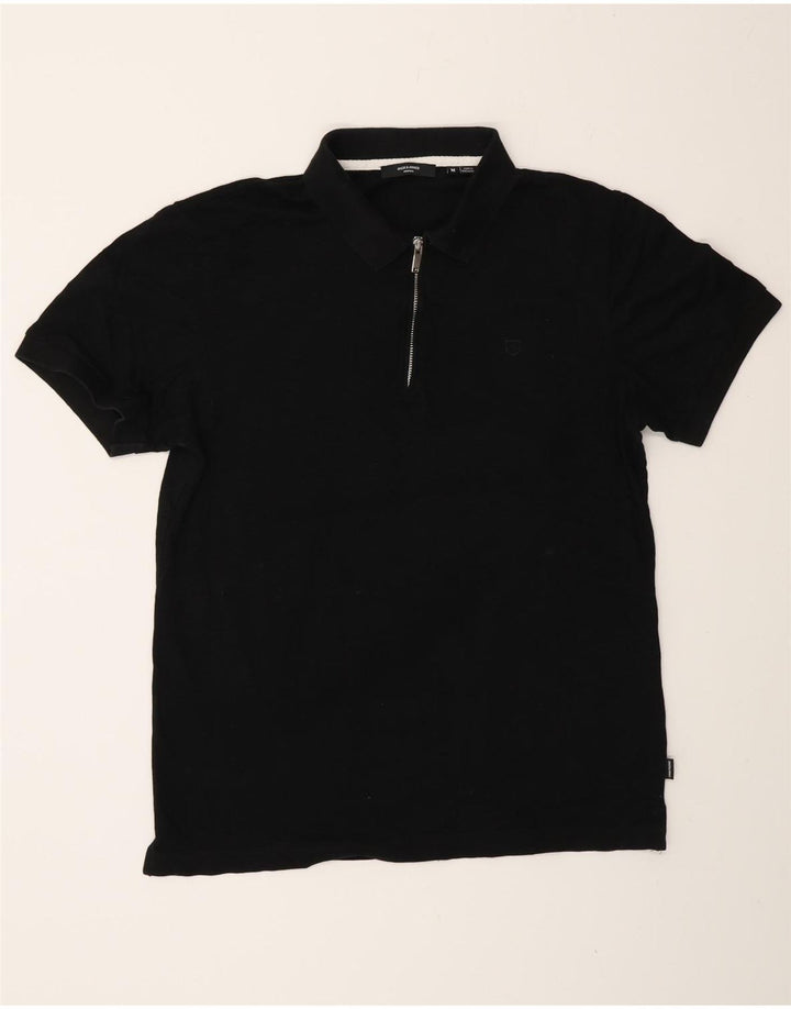 Polo da uomo Jack & Jones in cotone nero medio