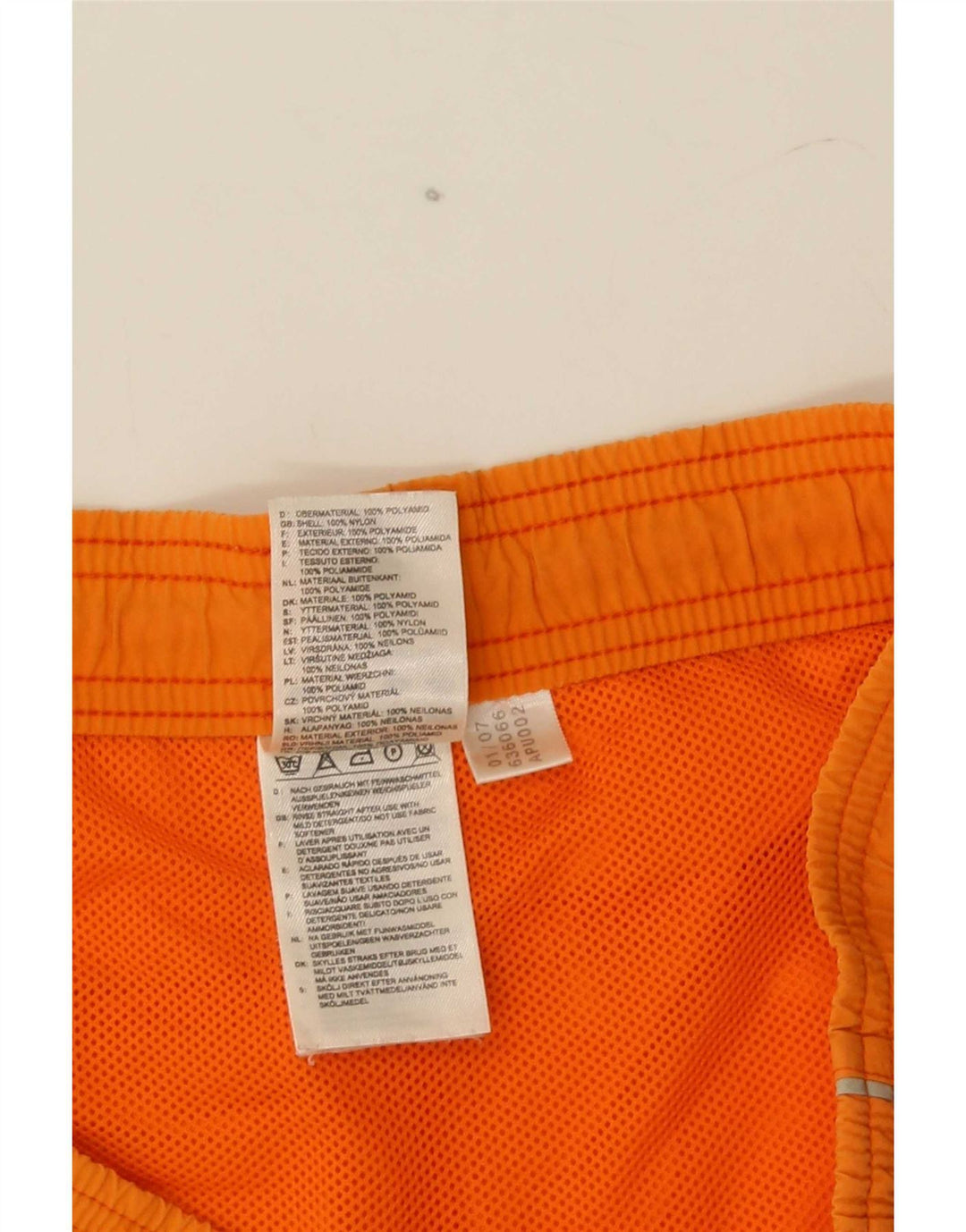 Pantaloncini da bagno da uomo Adidas Large in nylon arancione