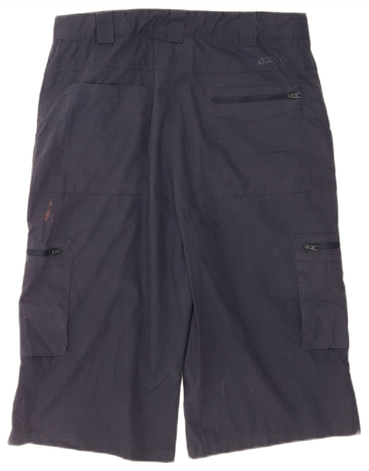 Bermuda cargo da uomo Mountain Warehouse W32 poliestere medio blu navy
