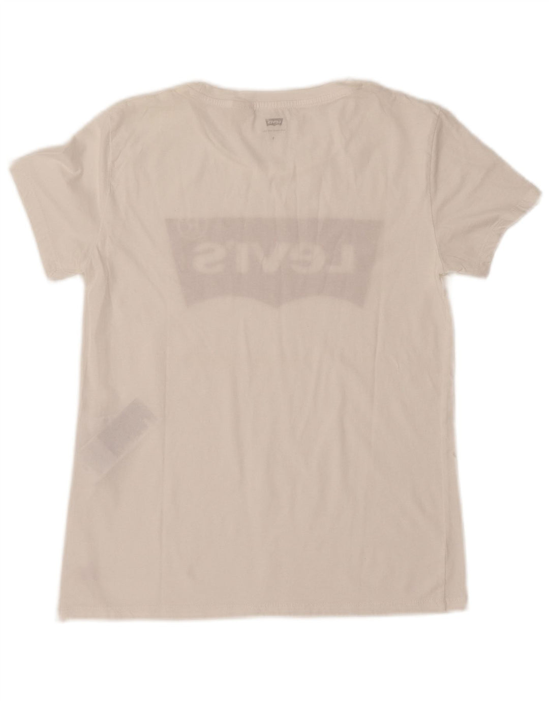 T-shirt grafica da donna LEVI'S Top UK 10 piccola in cotone bianco