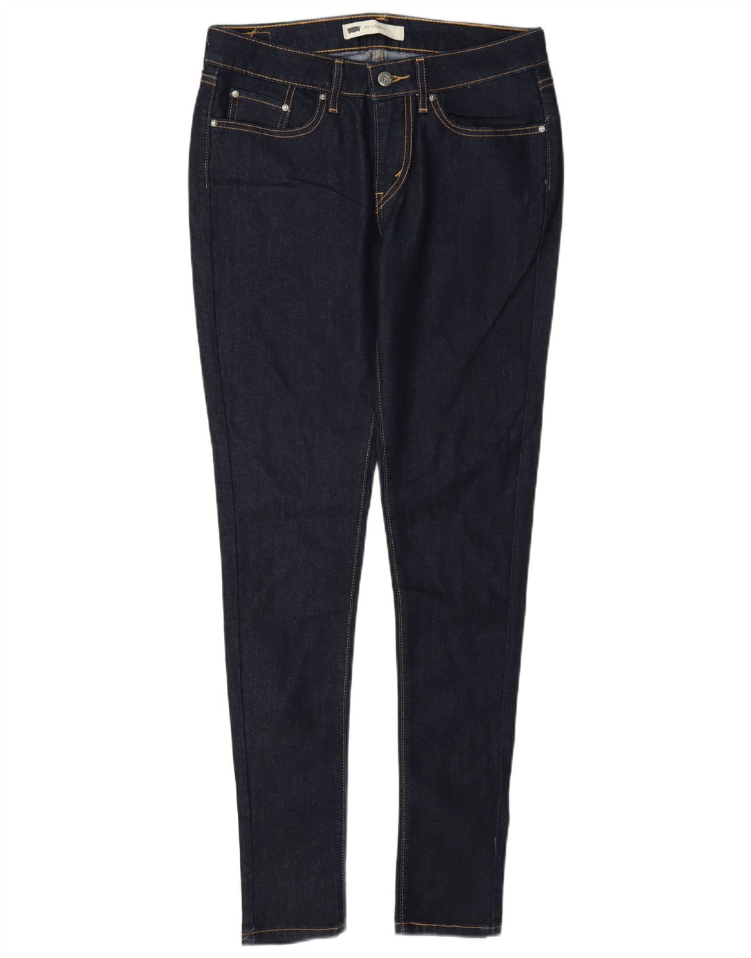Levi's Donna 535 Legging Jeans W30 L32 Cotone Blu Navy