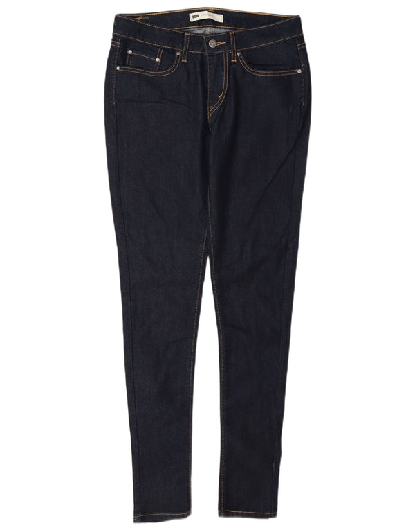 Levi's Donna 535 Legging Jeans W30 L32 Cotone Blu Navy