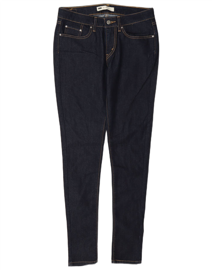 Levi's Donna 535 Legging Jeans W30 L32 Cotone Blu Navy