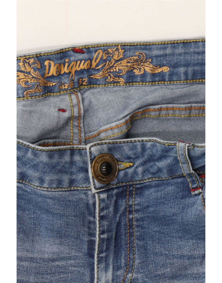 Desigual Pantaloni da jogging da donna in difficoltà Jeans slim W32 L31 Blu