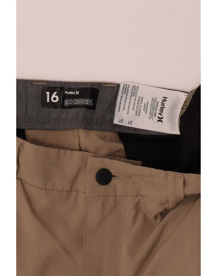 Pantaloncini chino da ragazzo Hurley 15-16 anni W33 poliestere kaki