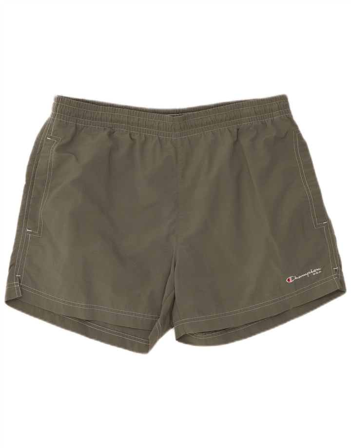 CHAMPION Mens Sport Shorts Large  Khaki