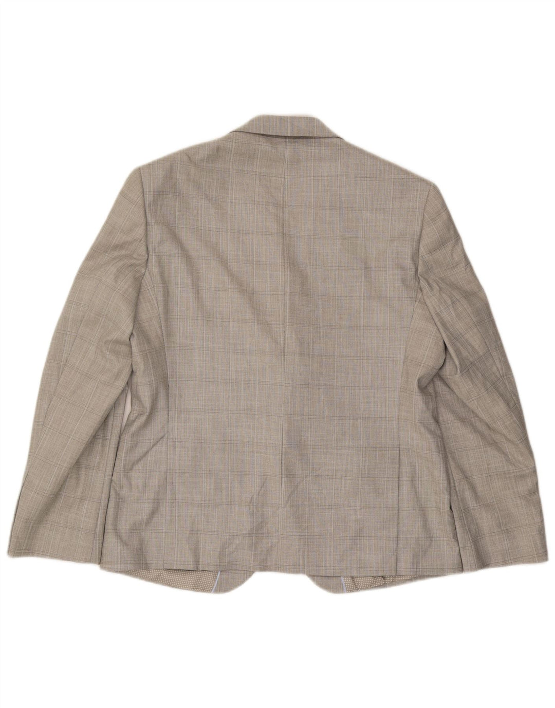 Giacca blazer a 2 bottoni sartoriale da uomo Marks & Spencer UK 42 quadri grigi grandi